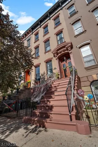 a front view of a building