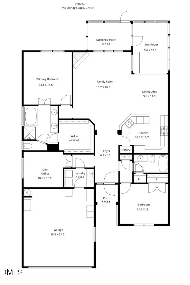745 Eldridge Loop Cary, NC 27519 - Photo 28 of 28 Floorplan Image