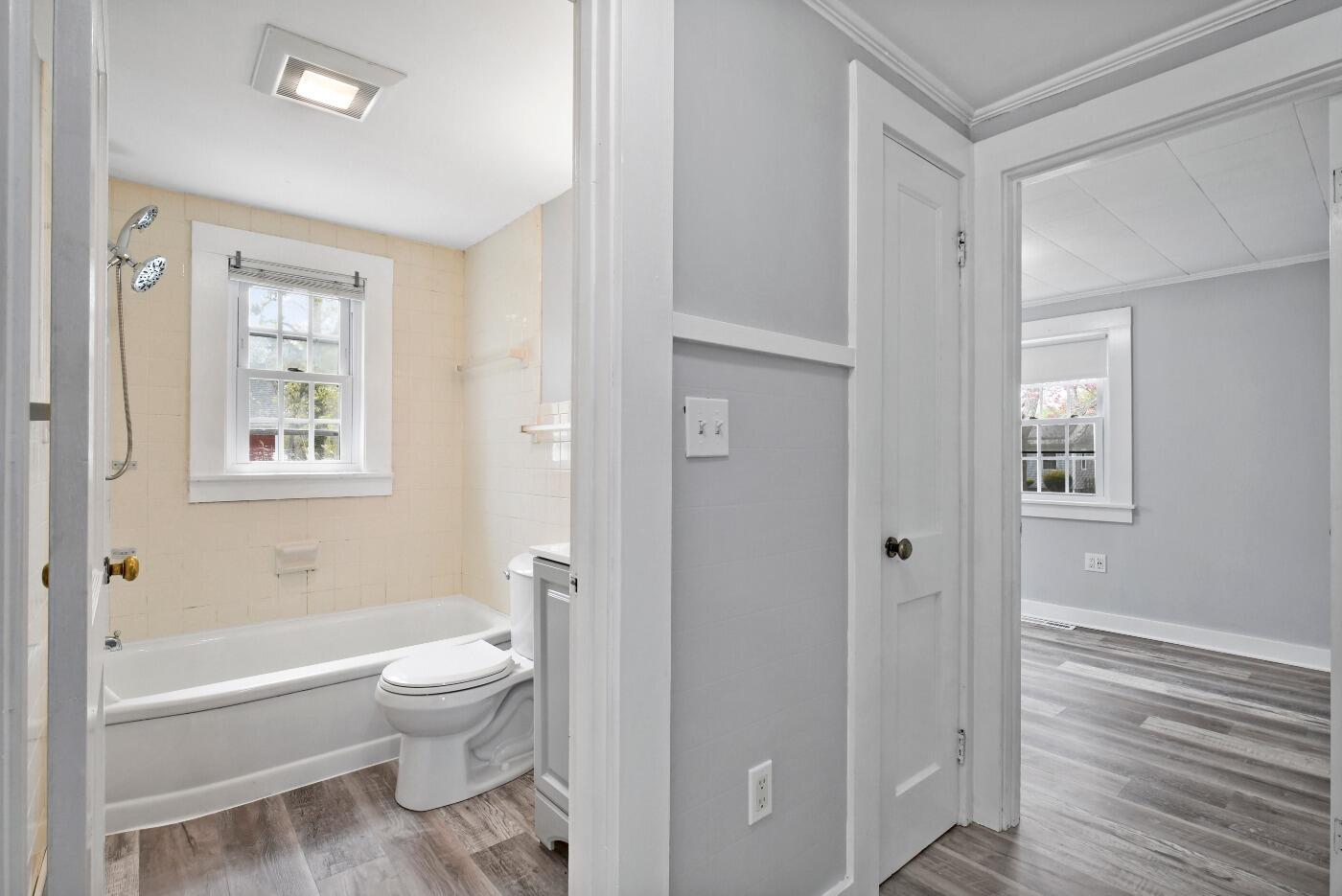 1 Gilbert Road Dennis Port, MA 02639 - Photo 23 of 27 a bathroom with a toilet a sink and a bathtub