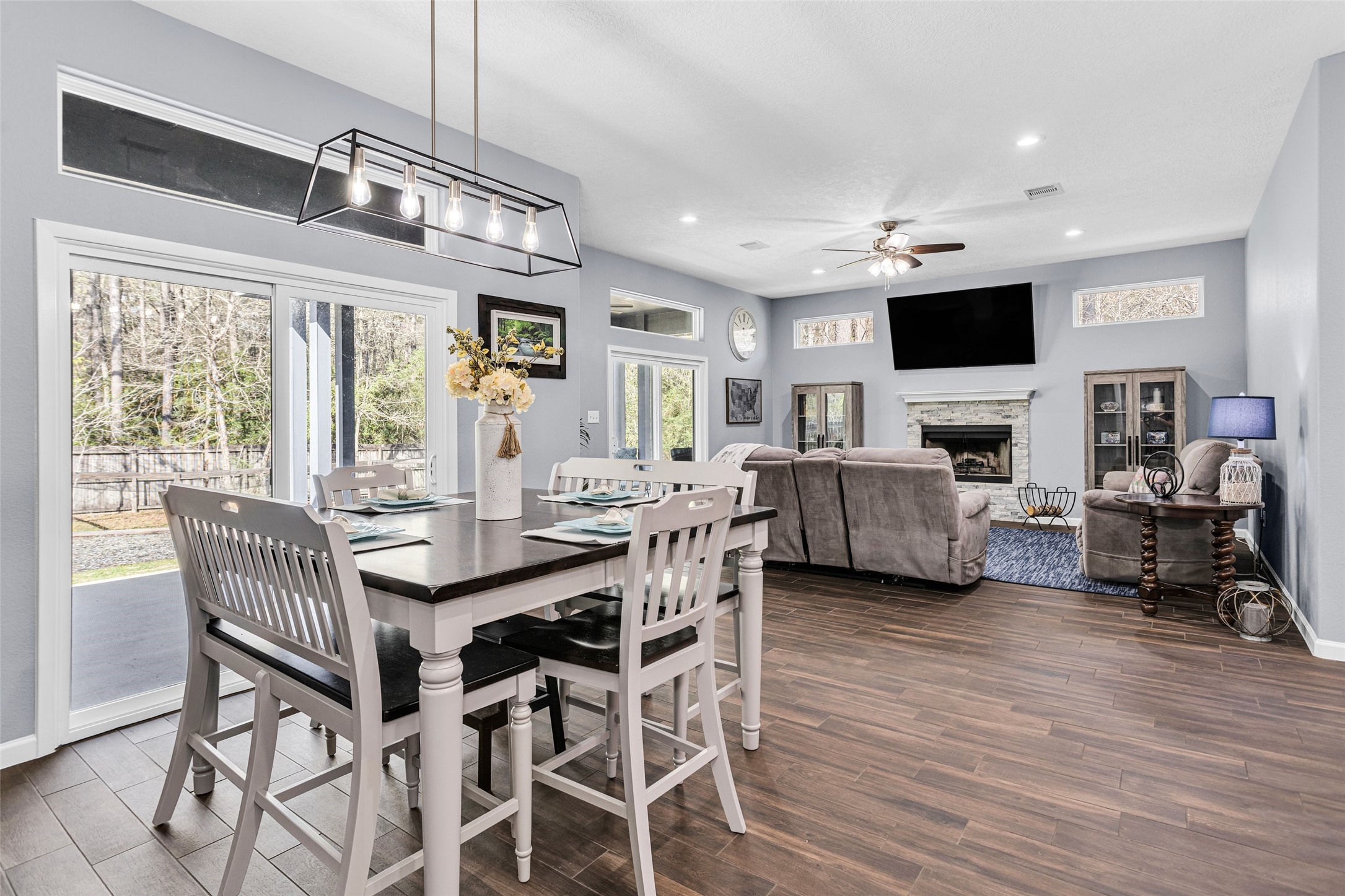 1057 Magnolia Point Drive Huffman, TX 77336 - Photo 22 of 48 Great entertaining area with the open dining and living area