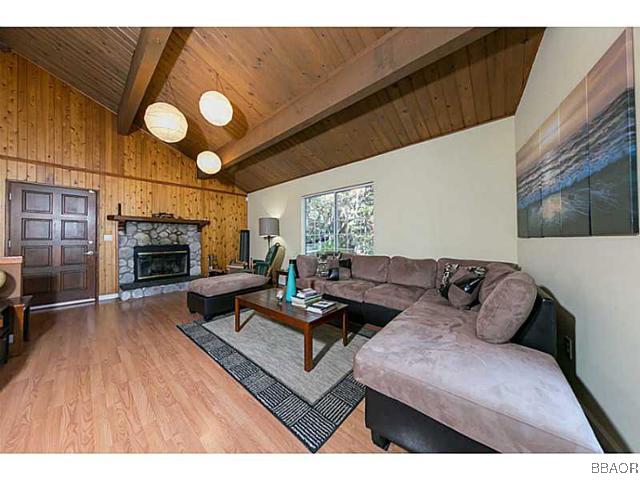 26652 Valley View Lake Rimforest, CA 92378 - Photo 3 of 17 a living room with furniture and a fireplace