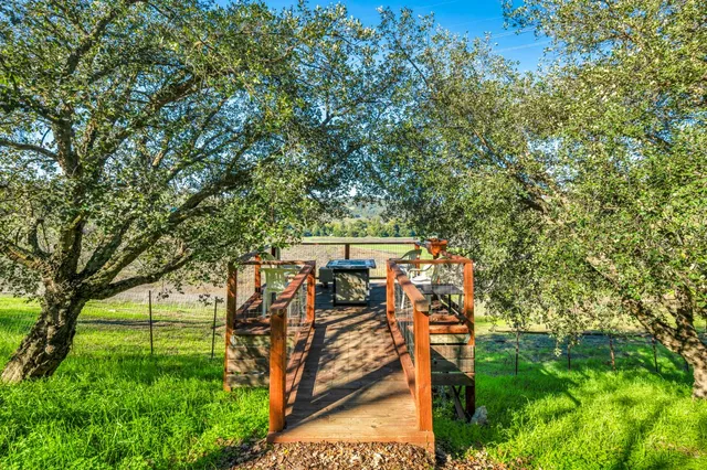 a view of a swimming pool with a lake
