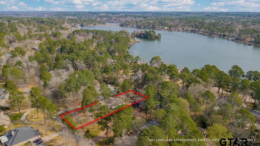 1339 Bridle Path Lane Hideaway, TX 75771 - Photo 35 of 41 an aerial view of residential houses with outdoor space and lake view