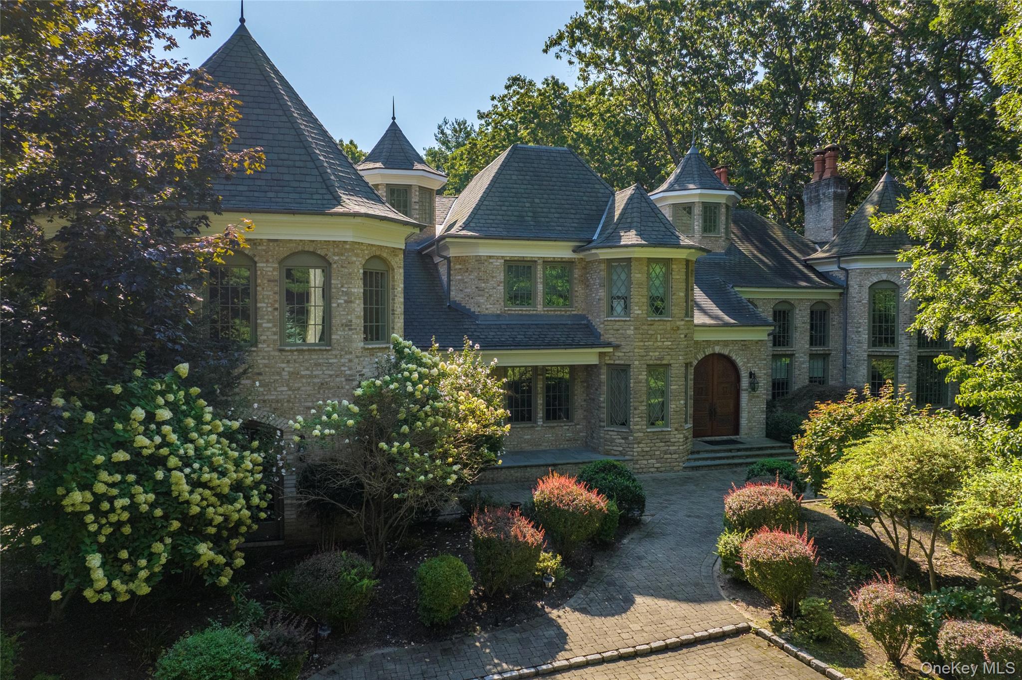 front view of house with a garden