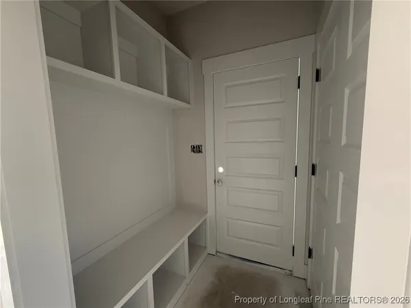 a small space with wooden floor