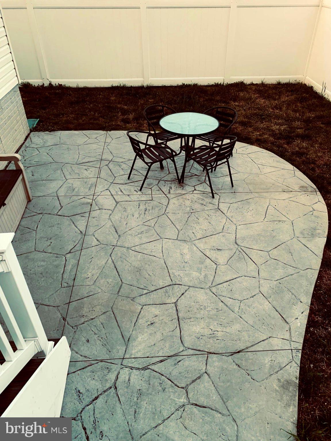 177 Dale Road Pasadena, MD 21122 - Photo 34 of 46 Stamped Concrete Patio