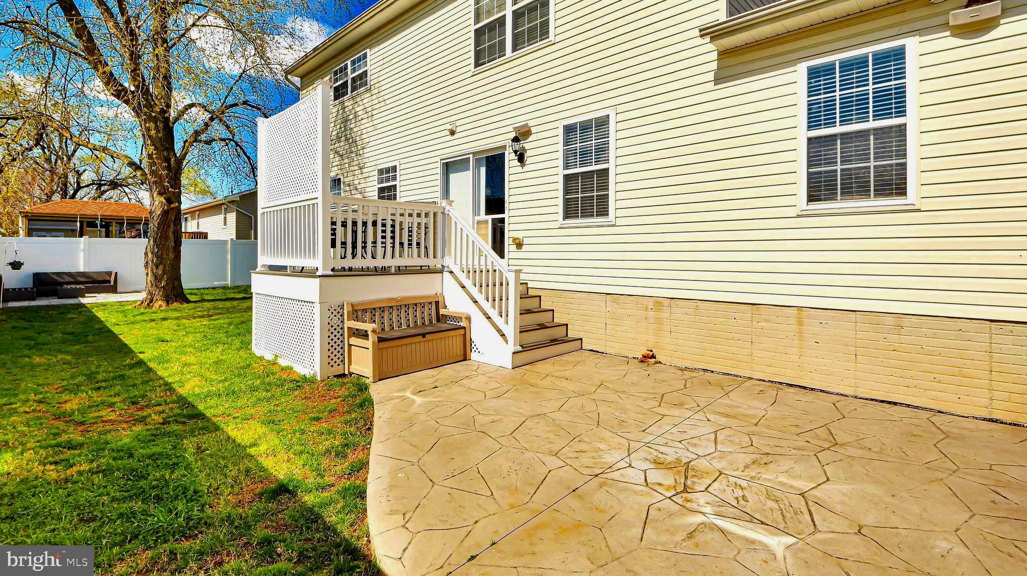 177 Dale Road Pasadena, MD 21122 - Photo 38 of 46 Stamped Concrete Patio for Entertaining