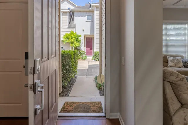 a view of a entryway door of the house