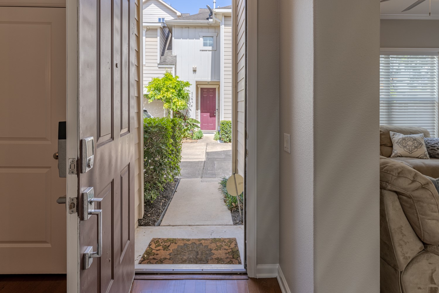 5208 Petty Street, Unit D Houston, TX 77007 - Photo 14 of 39 a view of a entryway door of the house