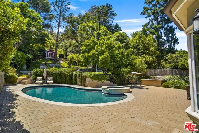 a view of outdoor space yard swimming pool and patio