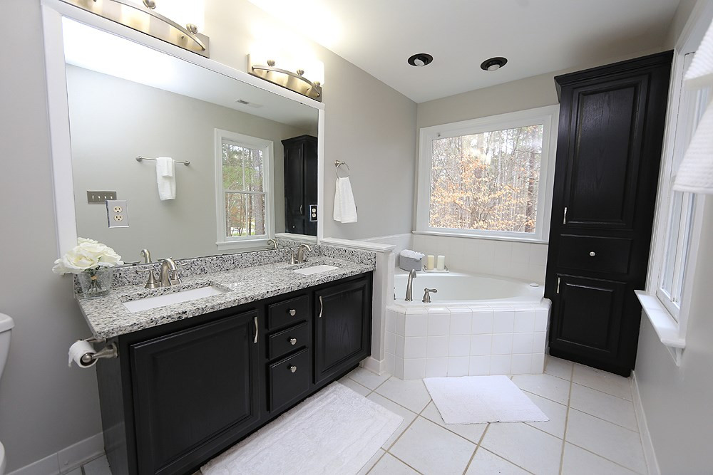 10005 Layton Ray Circle Raleigh, NC 27613 - Photo 17 of 27 Ceramic tile, garden tub, separate shower, double sink Master Bath Suite