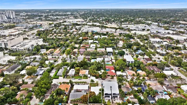 a view of backyard with green space
