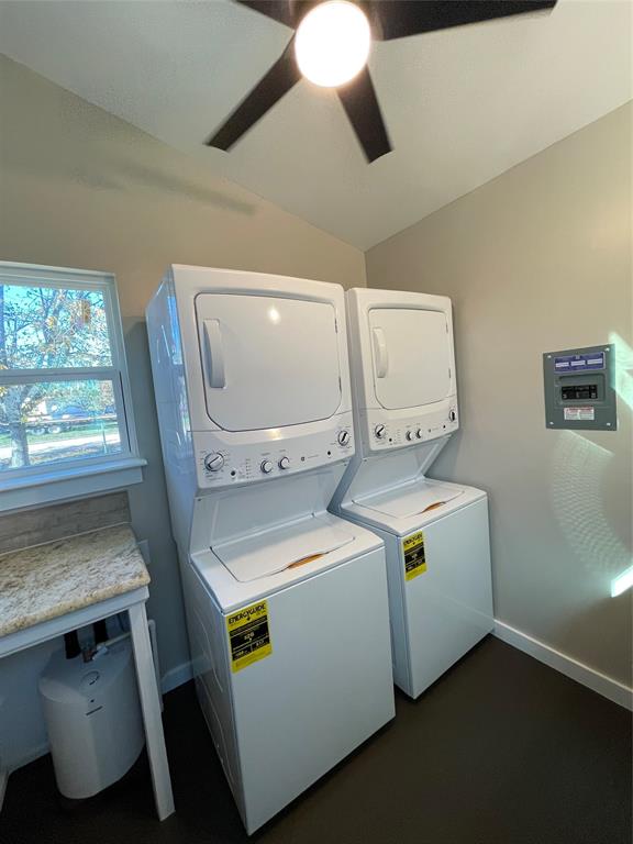 110 Crockett Street, Unit A Valley View, TX 76272 - Photo 17 of 17 a utility room with dryer and washer