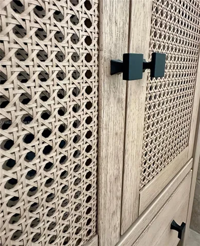 an empty room with a fireplace