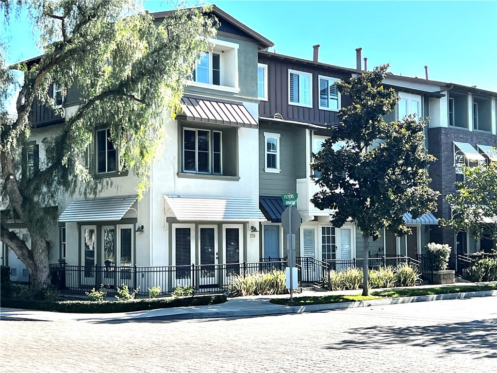 a front view of a house