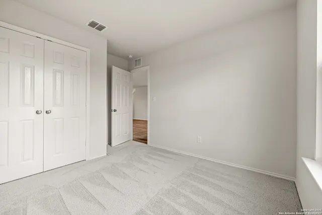 a view of an empty room