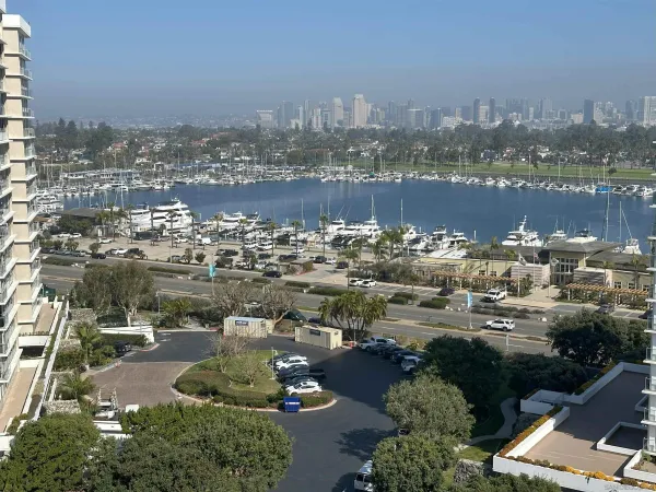 an aerial view of a city with lots of residential buildings