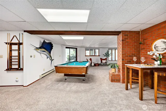 a room with furniture and a window