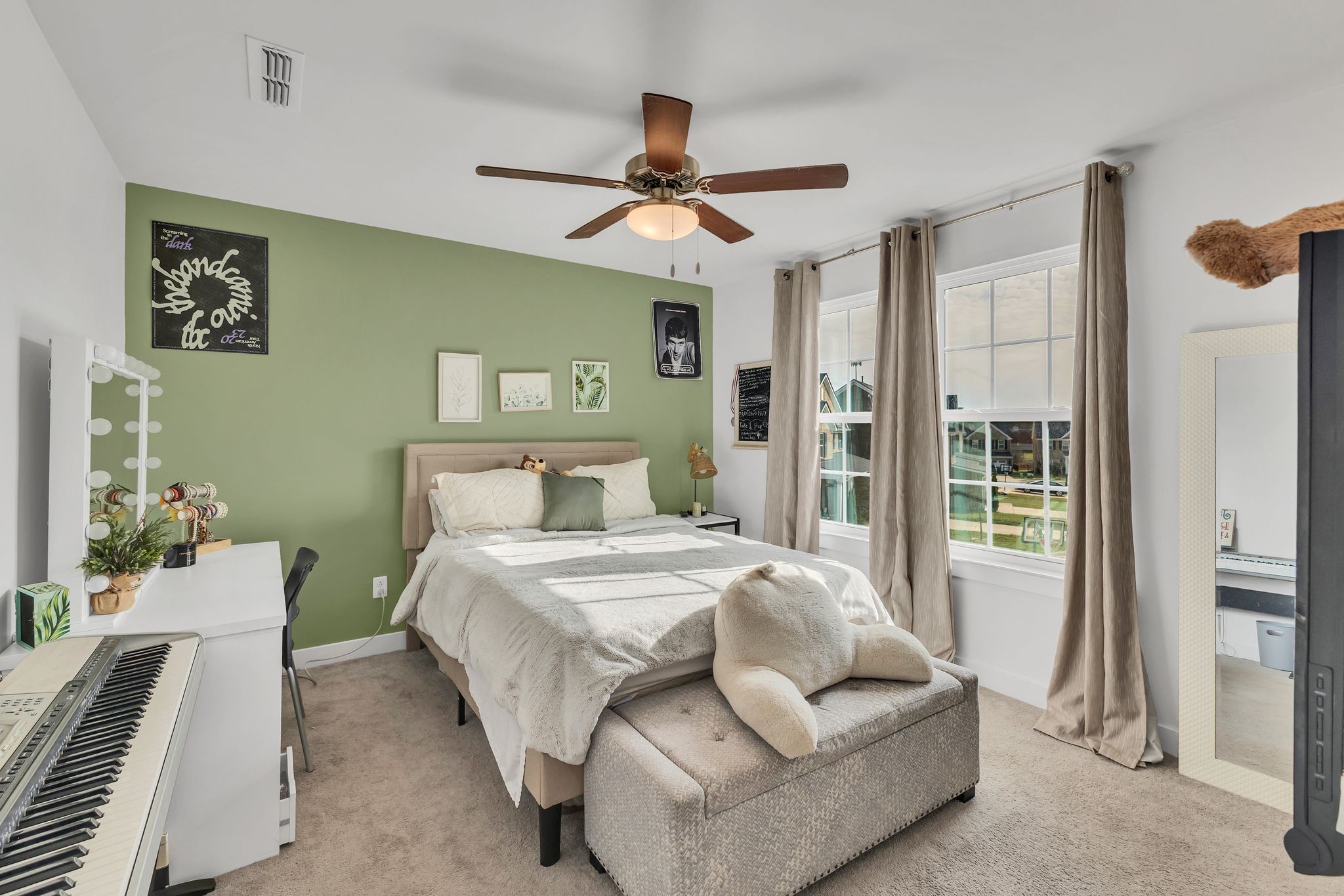 308 Finnegan Ct Spring Hill Spring Hill, TN 37174 - Photo 23 of 35 a bedroom with a large bed couch and a window
