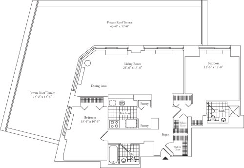 180 Riverside Boulevard, Unit 18B Manhattan, NY 10069 - Photo 1 of 1 floorplan