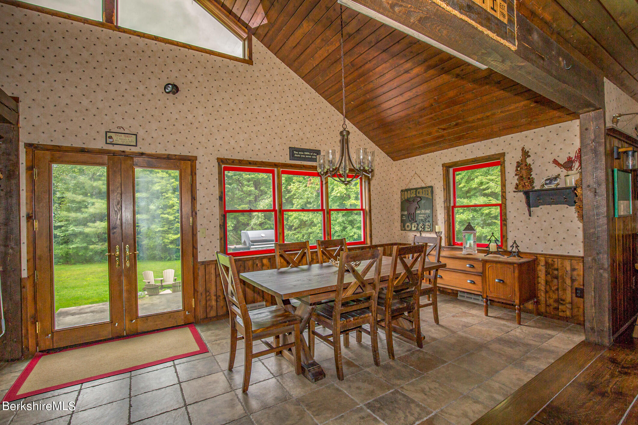 43 Becket Road Otis, MA 01029 - Photo 10 of 41 a view of a dining room with furniture window and outside view
