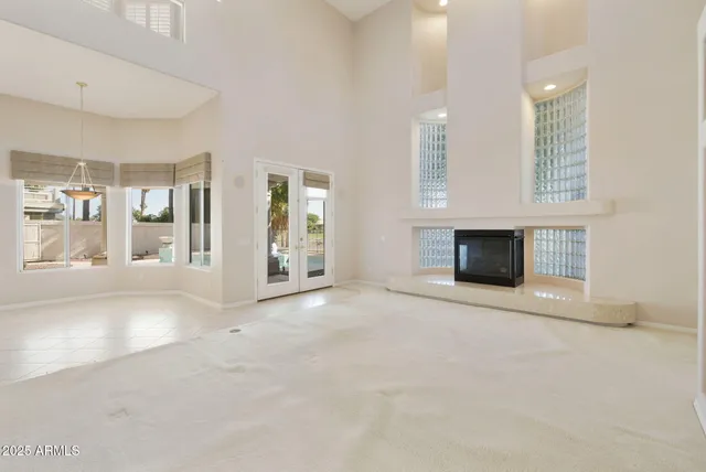 a view of a city with a mountain