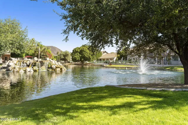 a view of a livingroom with a chandelier