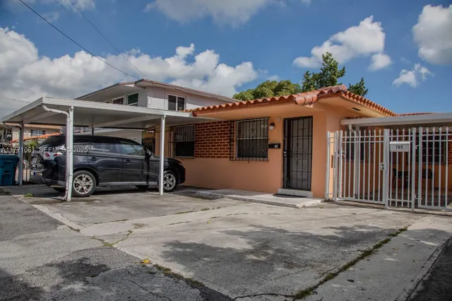 a view of a car garage