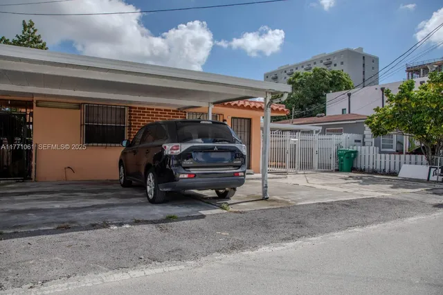 a view of parking garage