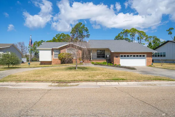 front view of house with a yard