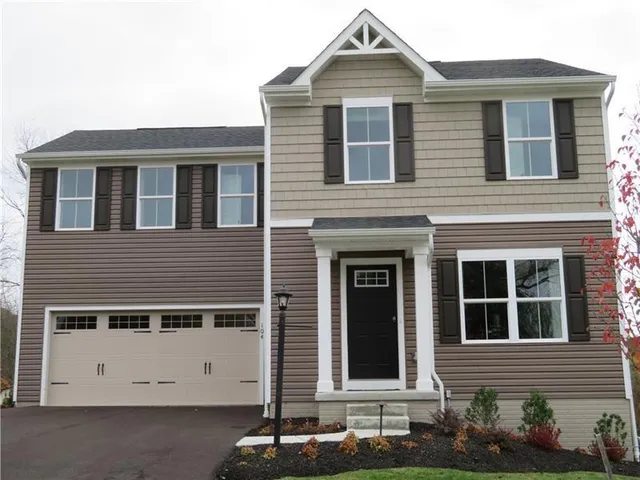 a front view of a house