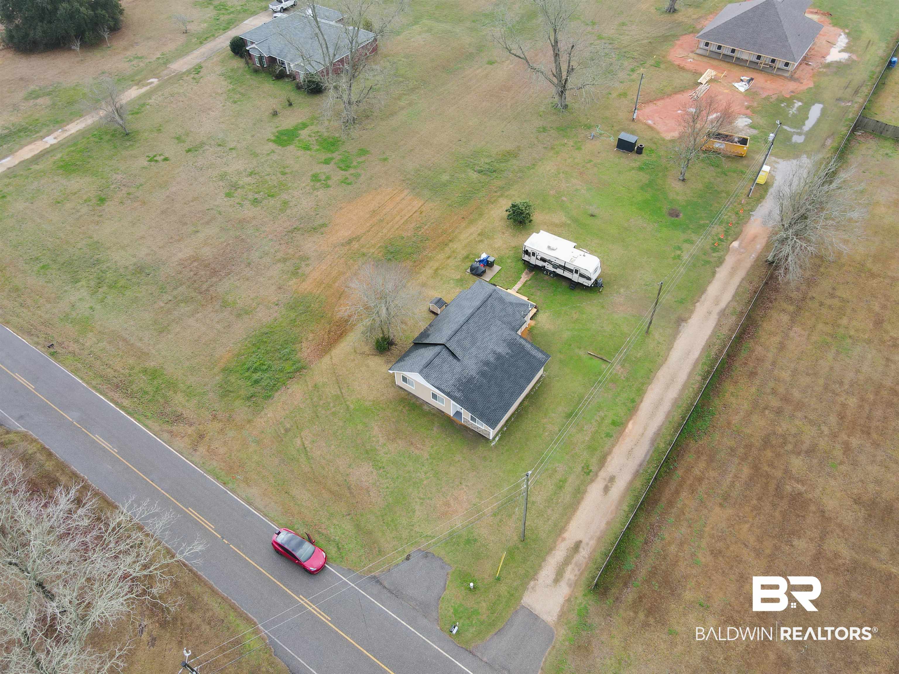 17622 Brewer Road Foley, AL 36535 - Photo 21 of 26 Aerial view of property and surrounding area