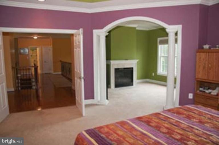 14616 Manor Road Phoenix, MD 21131 - Photo 15 of 30 a bedroom with a bed and a fireplace