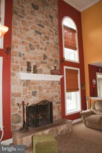 14616 Manor Road Phoenix, MD 21131 - Photo 7 of 30 a living room with furniture a flat screen tv and a fireplace