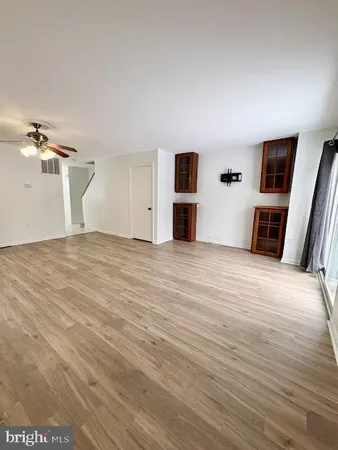 a view of a livingroom with a flat screen tv