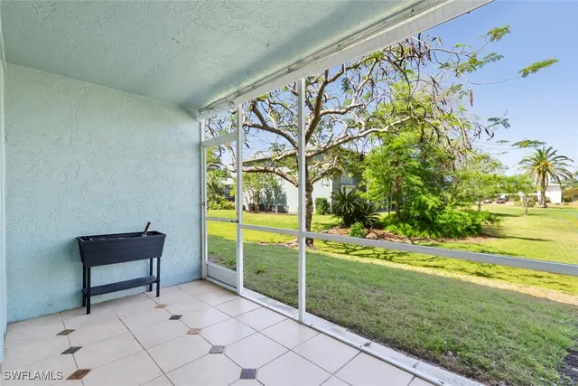 a view of an outdoor space and a car park