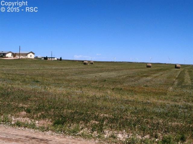 32280 Funk Road Calhan, CO 80808 - Photo 26 of 28 From Funk Road after hay was baled. Wind towers in the horizon.