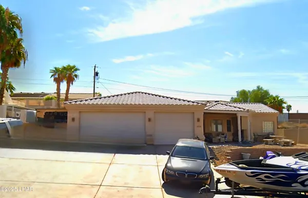 a front view of a house with patio