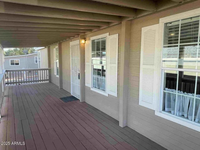 a view of a house with wooden floor