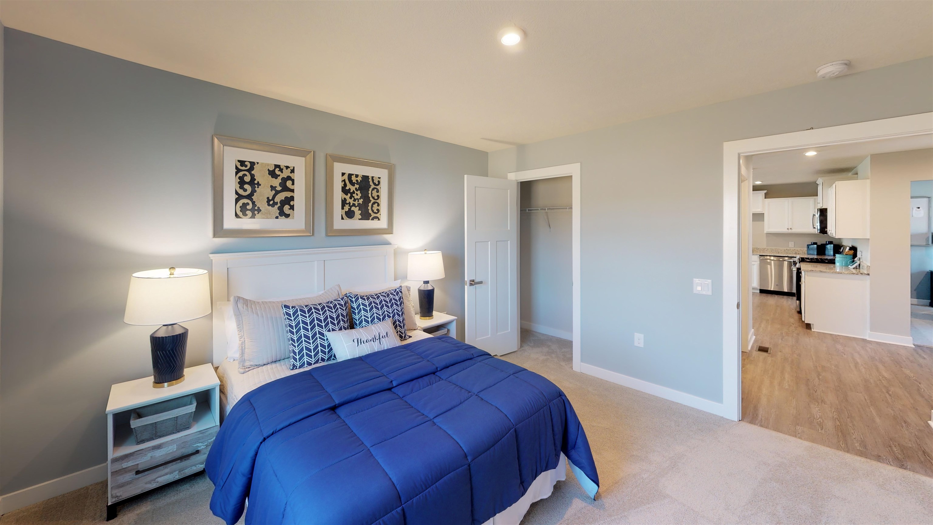3955 Mayfield Road Mount Crawford, VA 22841 - Photo 13 of 14 a bedroom with a bed and a lamp