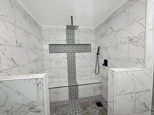 a view of a refrigerator in a room