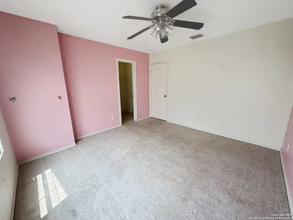 a view of a room with empty racks