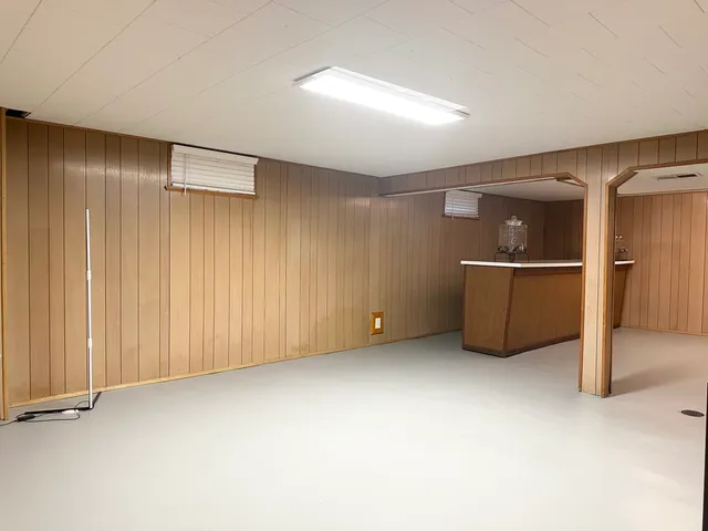 a view of a backyard with plants