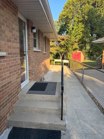 a city view from a balcony