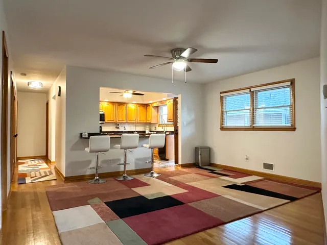 a workspace with furniture and natural light
