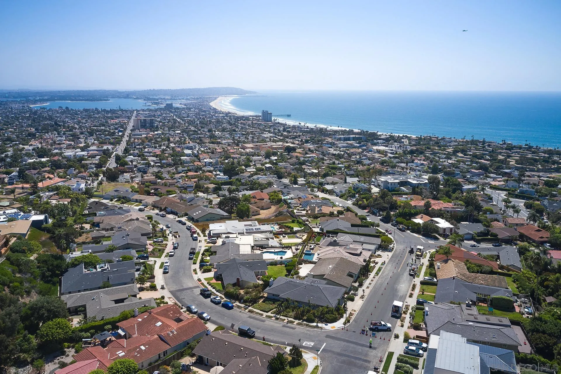 5560 Moonlight Lane La Jolla, CA 92037 - Photo 39 of 48 an aerial view of a city with lots of residential buildings