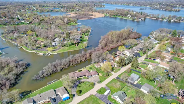 a view of a lake with a mountain view