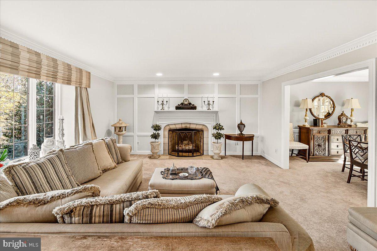 6400 Griffith Road Gaithersburg, MD 20882 - Photo 16 of 70 a living room with furniture fireplace and a large window