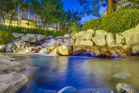 a view of a lake with outside space