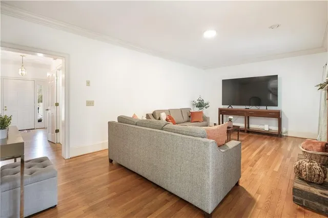 a living room filled with furniture